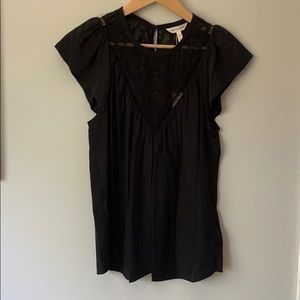 Rebecca Taylor black silk blouse